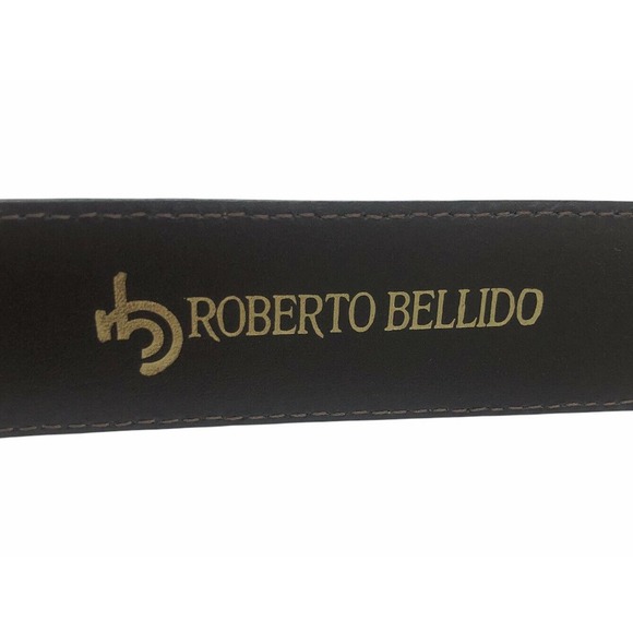 ROBERTO BELLIDO BROWN women leather Belt sz 75 M main image 3